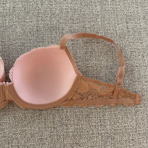 Victoria’s Secret Dream Angels Lined Demi Bra in Pink and Nude size 34D - Picture 5 of 9